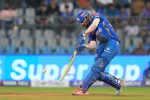 Naman Dhir plays a shot